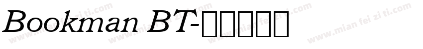 Bookman BT字体转换